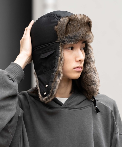 WEGO（ウィゴー）の「WEGO/フライトキャップ（キャップ・レディース・スミクロ/ブラック/カーキ/その他2/その他1・FREE）」の9枚目の写真