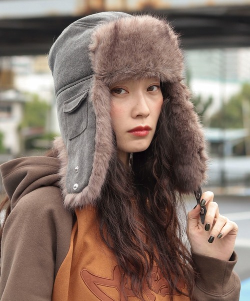 WEGO（ウィゴー）の「WEGO/フライトキャップ（キャップ・レディース・スミクロ/ブラック/カーキ/その他2/その他1・FREE）」の14枚目の写真