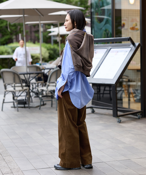 JOURNAL STANDARD(ジャーナルスタンダード)の「Velour tack PANTS(その他パンツ・レディース・キャメル/ネイビー・36/38)」の5枚目の写真