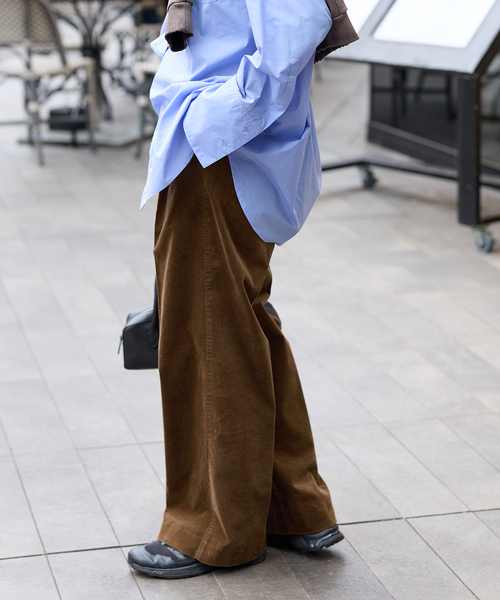 JOURNAL STANDARD(ジャーナルスタンダード)の「Velour tack PANTS(その他パンツ・レディース・キャメル/ネイビー・36/38)」の8枚目の写真