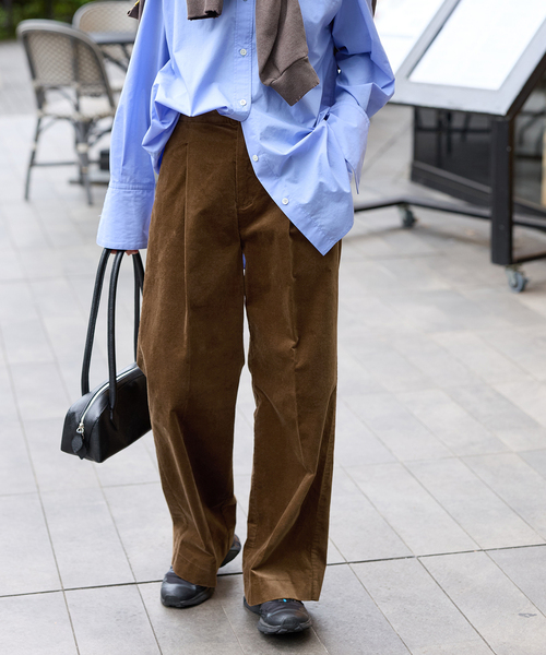 JOURNAL STANDARD(ジャーナルスタンダード)の「Velour tack PANTS(その他パンツ・レディース・キャメル/ネイビー・36/38)」の9枚目の写真