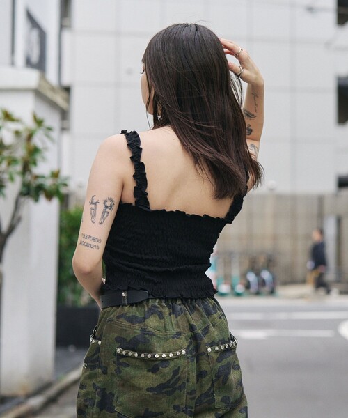 Subciety(サブサエティ)の「【WOMEN】Paisley glorious camisole(キャミソール・レディース・ホワイト/ブラック・FREE)」の21枚目の写真