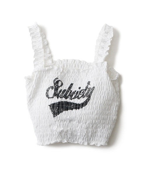 Subciety(サブサエティ)の「【WOMEN】Paisley glorious camisole(キャミソール・レディース・ホワイト/ブラック・FREE)」の3枚目の写真