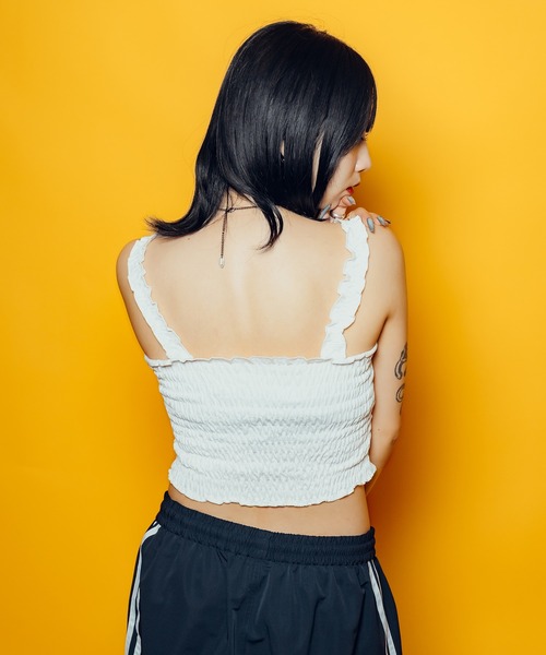 Subciety(サブサエティ)の「【WOMEN】Paisley glorious camisole(キャミソール・レディース・ホワイト/ブラック・FREE)」の6枚目の写真