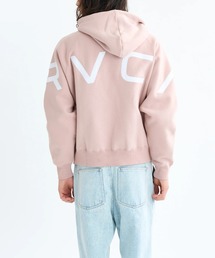 RVCA メンズ ARCH BACK SIDE ZIP HD パーカー 【2025年秋冬モデル】/ルーカバックロゴジップアップパーカー・フーディー