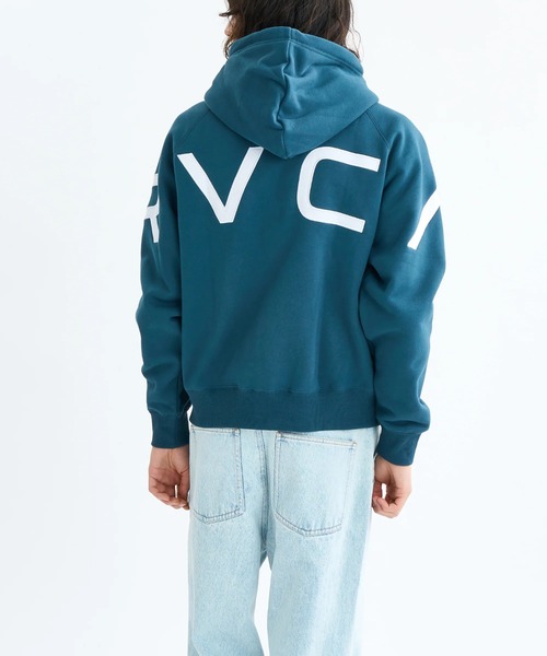 RVCA(ルーカ)の「RVCA メンズ ARCH BACK SIDE ZIP HD パーカー 【2025年秋冬モデル】/ルーカバックロゴジップアップパーカー・フーディー(パーカー・メンズ・グリーン系その他/ピンク系その他/ブラック/オフホワイト・X-LARGE/LARGE/MEDIUM/SMALL)」の20枚目の写真