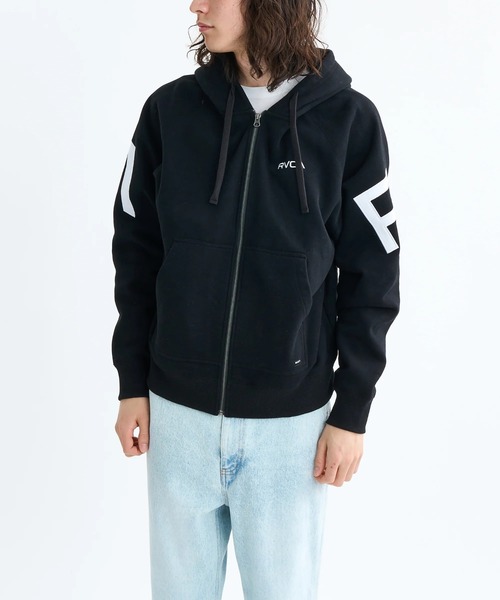 RVCA(ルーカ)の「RVCA メンズ ARCH BACK SIDE ZIP HD パーカー 【2025年秋冬モデル】/ルーカバックロゴジップアップパーカー・フーディー(パーカー・メンズ・グリーン系その他/ピンク系その他/ブラック/オフホワイト・X-LARGE/LARGE/MEDIUM/SMALL)」の13枚目の写真