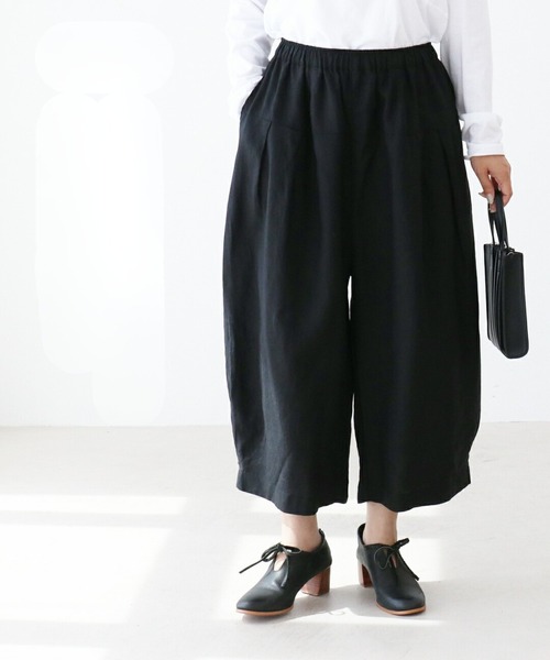 sanpo kuschel（サンポクシェル）の「リネン素材のパンツ（その他パンツ・レディース・ブラック・FREE）」の18枚目の写真