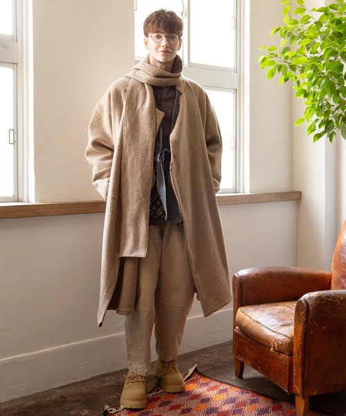 チャイハネ（チャイハネ）の「【チャイハネ】ネオチベタンMEN'Sコート（その他アウター・メンズ・ベージュ/ブラック・FREE）」の12枚目の写真