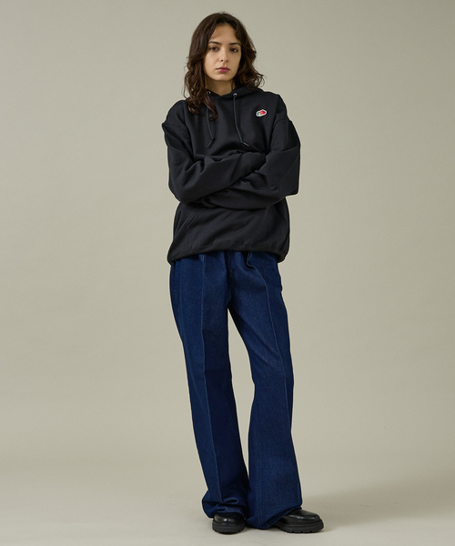 FRUIT OF THE LOOM（フルーツオブザルーム）の「【FRUIT OF THE LOOM】PRINT HOODIE2/プリントフーディ/ユニセックス【WEB限定】（パーカー・メンズ・グレー/ブラック・M/L/XL）」の4枚目の写真