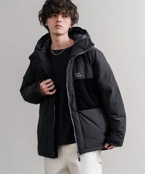 KRIFF MAYER（クリフメイヤー）の「KRIFF MAYER クリフメイヤー CLEANNESS クリーネスワンポイントロゴ刺繍中綿ジャケット 2515100（ダウンジャケット/コート・メンズ・ネイビー/ブラック/カーキ・M/L/XL）」の2枚目の写真