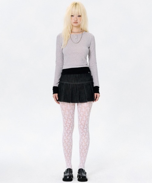 runningHIGH(ランニングハイ)の「【runningHIGH】STAR SLIM L/S TEE / 【ランニングハイ】スタースリム長袖Tシャツ(Tシャツ/カットソー・レディース・ライトブルー/ライトグレー/チャコール・ONE SIZE)」の8枚目の写真