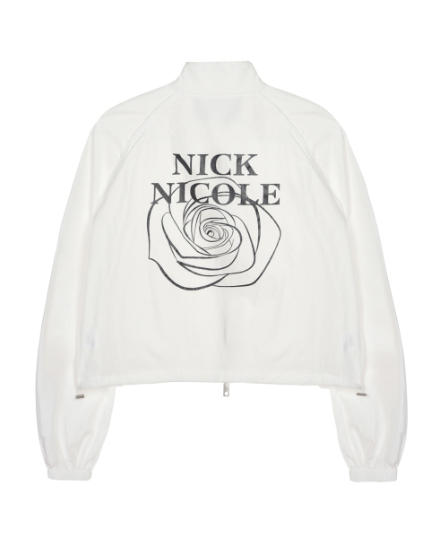 NICK&NICOLE（ニックアンドニコール）の「ROSE NICOLE GROOVY CROP JUMPER_WHITE（ナイロンジャケット・レディース・その他・FREE）」の5枚目の写真