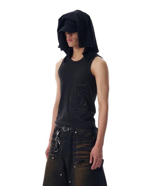 AAKAM(アーカム)の「Thorn Patch Sleeveless (Black)(Tシャツ/カットソー・レディース・その他・1/2)」の4枚目の写真