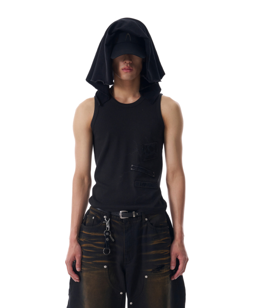 AAKAM(アーカム)の「Thorn Patch Sleeveless (Black)(Tシャツ/カットソー・レディース・その他・1/2)」の5枚目の写真