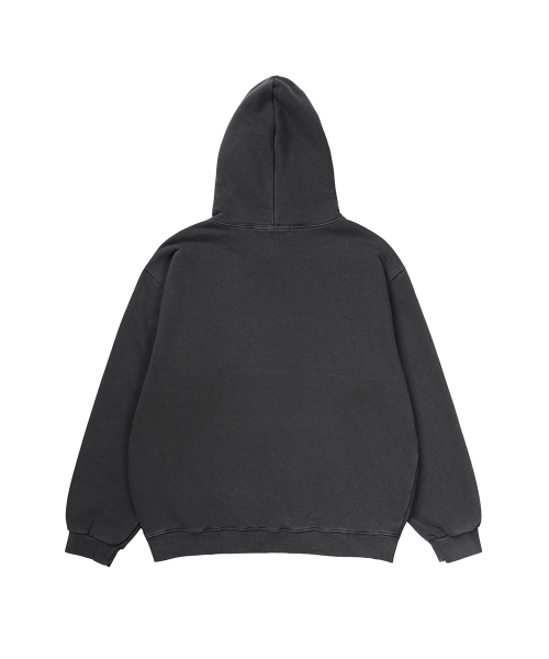 GAKKAI UNIONS(ガッカイユニオンズ)の「本刺繍ピグメントフードパーカー チャコール(パーカー・メンズ・その他・X-LARGE/SMALL/MEDIUM/LARGE)」の3枚目の写真