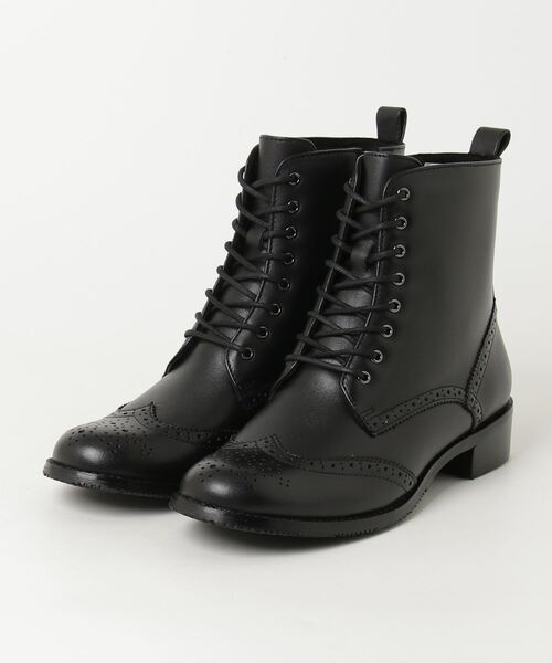 R.(REGAL FOOT COMMUNITY)(アールドット)の「アールドット S16C レースアップブーツ(ブーツ・レディース・ブラック・23/23.5/24/24.5/22.5)」の1枚目の写真