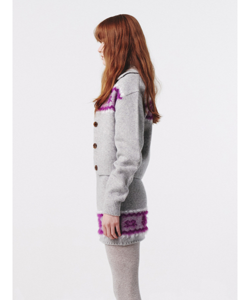 Kijun(キジュン)の「Nordic Knit Cardigan Melange Grey(カーディガン/ボレロ・レディース・その他・MEDIUM/SMALL)」の2枚目の写真