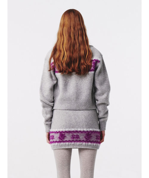 Kijun(キジュン)の「Nordic Knit Cardigan Melange Grey(カーディガン/ボレロ・レディース・その他・MEDIUM/SMALL)」の3枚目の写真