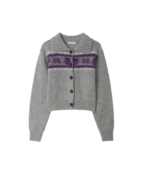 Kijun(キジュン)の「Nordic Knit Cardigan Melange Grey(カーディガン/ボレロ・レディース・その他・MEDIUM/SMALL)」の5枚目の写真