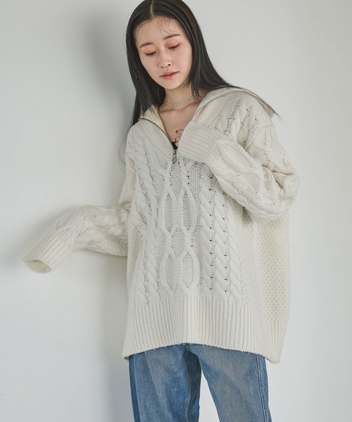 フィッシャーマンニット（ニット/セーター）｜A part by（アパートバイ