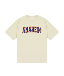 [UNISEX] ANAHEIMロゴフラワースマイルバンファルティ_サンドベージュ