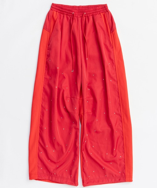 MAISON SPECIAL(メゾンスペシャル)の「Docking Rhinestone Easy Pants/ドッキングラインストーンイージーパンツ(その他パンツ・レディース・レッド/ブラック/オフホワイト・36/38)」の18枚目の写真