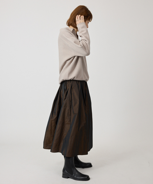 ATON(エイトン)の「ATON エイトン Vintage Knit Skipper Sweater KRAGGW0 807(ニット/セーター・レディース・ベージュ・SMALL)」の7枚目の写真