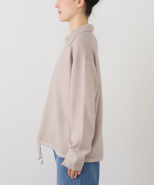 ATON(エイトン)の「ATON エイトン Vintage Knit Skipper Sweater KRAGGW0 807(ニット/セーター・レディース・ベージュ・SMALL)」の11枚目の写真