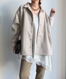 シャツジャケット」に該当するホワイト/白色系のファッション通販