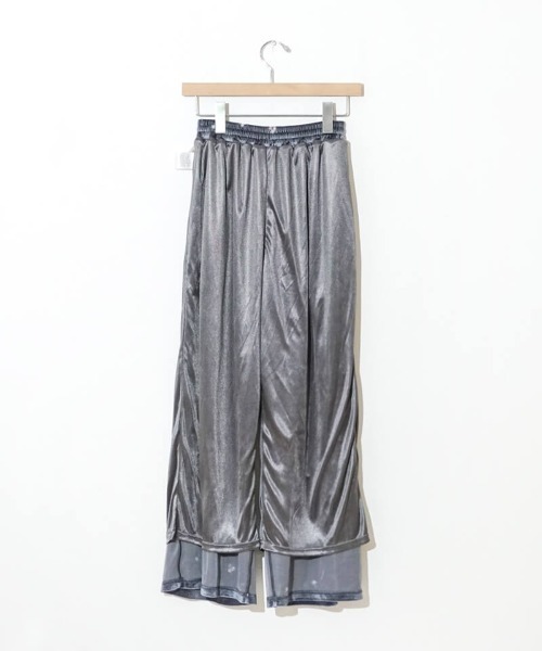 flower（フラワー）の「ベロアエンブロイダリーパンツ2（その他パンツ・レディース・ブラック/グレー・FREE）」の10枚目の写真