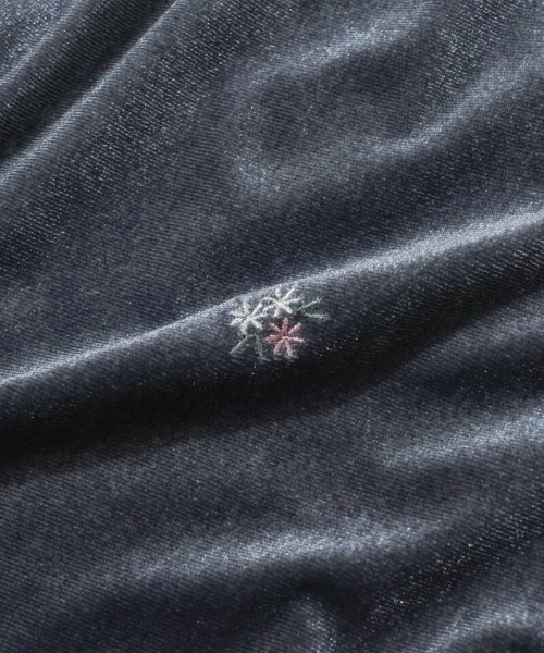 flower（フラワー）の「ベロアエンブロイダリーパンツ2（その他パンツ・レディース・ブラック/グレー・FREE）」の17枚目の写真