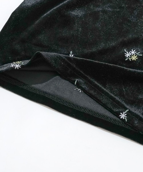 flower（フラワー）の「ベロアエンブロイダリーパンツ2（その他パンツ・レディース・ブラック/グレー・FREE）」の20枚目の写真