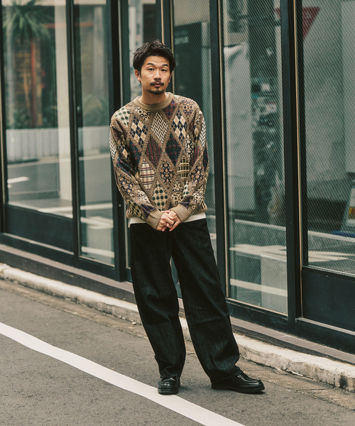 417 EDIFICE（フォーワンセブンエディフィス）の「LE JAPON ATELIER 3D デニムパンツ（デニムパンツ・メンズ・アイボリー/ブラック/ブルー系その他・SMALL/MEDIUM/LARGE）」の4枚目の写真