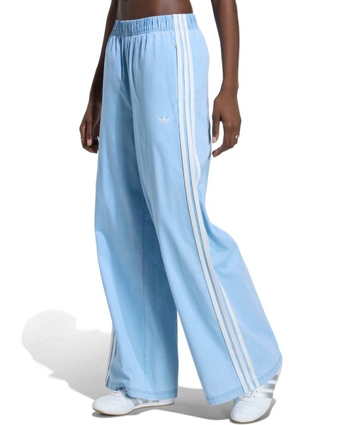 adidas SUMMER GLOW DENIM WIDE LEG PANTS / アディダス サマーグロー