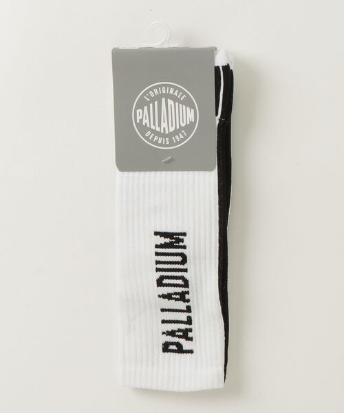 PALLADIUM（パラディウム）の「PALLADIUM/パラディウム MID HT STR SOCKS 02（ソックス/靴下・メンズ・ホワイト/ブラック・M(24-26)/L(27-29)）」の2枚目の写真