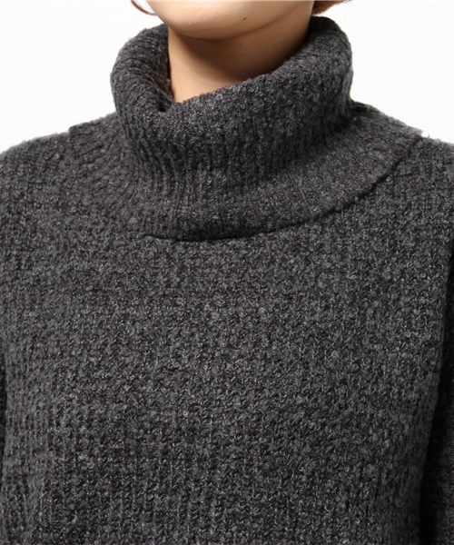 one after another NICE CLAUP（ワンアフターアナザーナイスクラップ）の「【ナイスクラップ】ニットセットワンピース（ワンピース・レディース・ブラック/グレー/オフホワイト・FREE）」の7枚目の写真