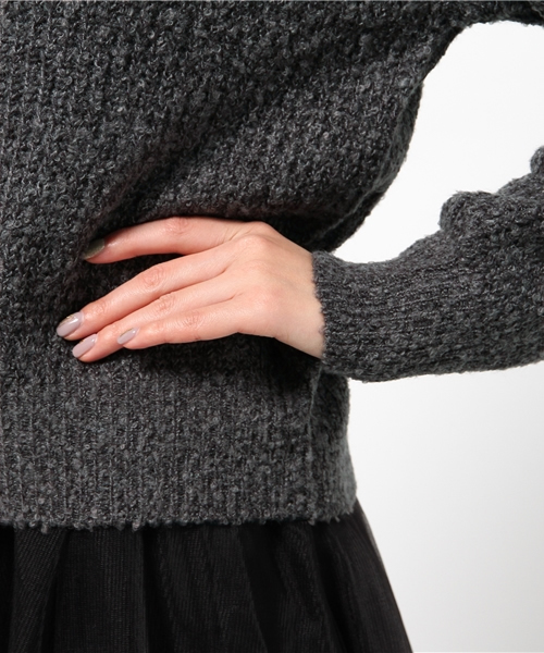 one after another NICE CLAUP（ワンアフターアナザーナイスクラップ）の「【ナイスクラップ】ニットセットワンピース（ワンピース・レディース・ブラック/グレー/オフホワイト・FREE）」の8枚目の写真