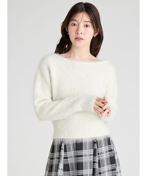 CELFORD（セルフォード）の「ツイストニットプルオーバー（ニット/セーター・レディース・アイボリー/グレー・F）」の11枚目の写真