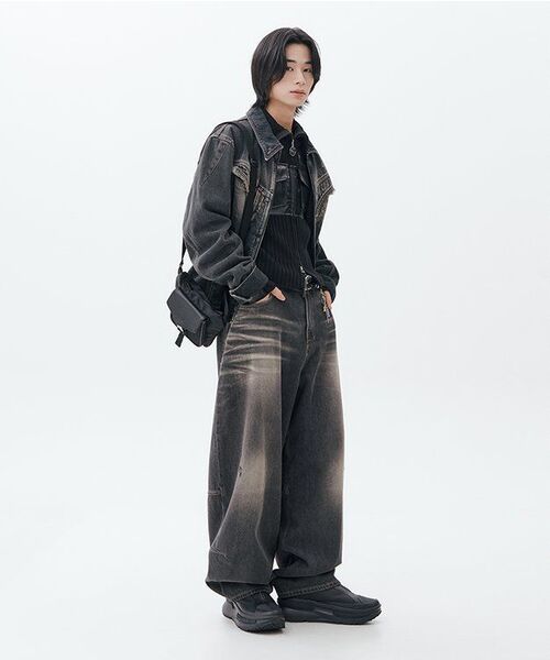 LECYTO（レシト）の「Fabric Mix Neck Zip Up_[Black]（その他アウター・メンズ・ブラック・ONE SIZE）」の7枚目の写真