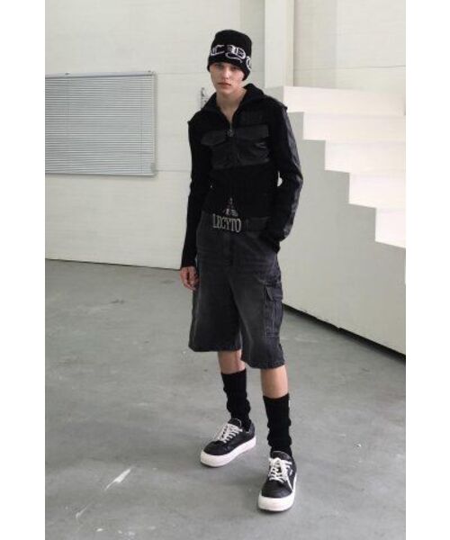 LECYTO（レシト）の「Fabric Mix Neck Zip Up_[Black]（その他アウター・メンズ・ブラック・ONE SIZE）」の11枚目の写真