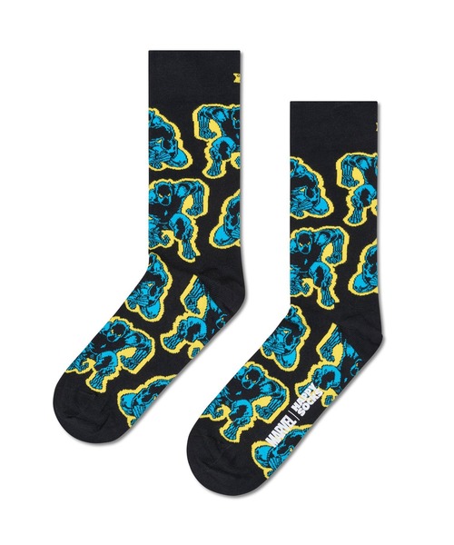 Happy Socks(ハッピーソックス)の「MARVEL Avengers Black Panther Sock / マーベル アベンジャーズ ブラックパンサー(ソックス/靴下・メンズ・マルチ・41/36)」の1枚目の写真