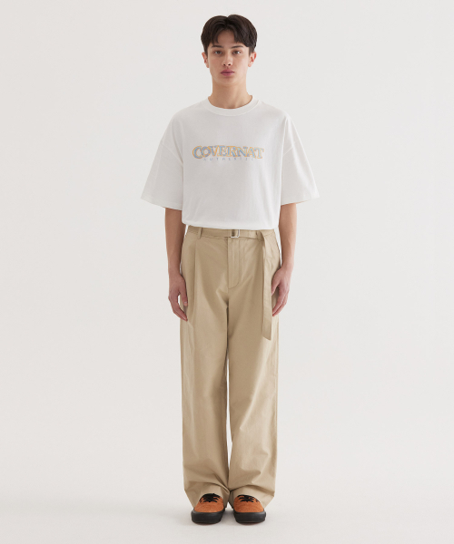 COVERNAT(カバーナット)の「セミワイドコットンベルト付きパンツ ベージュ(その他パンツ・レディース・その他・MEDIUM/LARGE/X-LARGE/SMALL)」の4枚目の写真