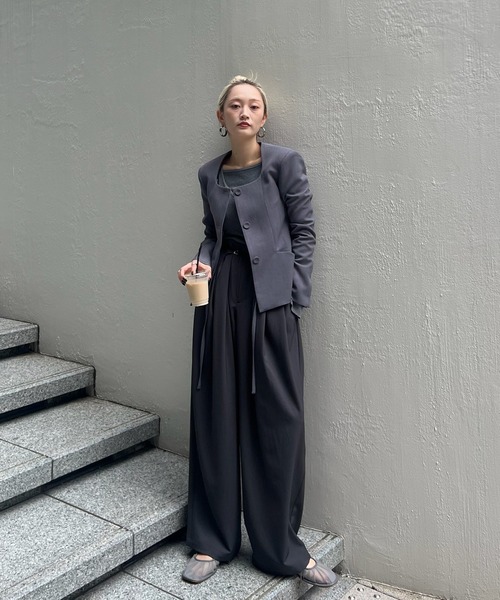 Ameri（アメリ）の「MESH RIBBON FLAT SHOES（パンプス・レディース・ブラウン/グレー/ブルー・SMALL/MEDIUM/LARGE）」の6枚目の写真