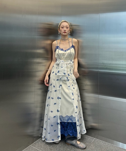 Ameri（アメリ）の「MESH RIBBON FLAT SHOES（パンプス・レディース・ブラウン/グレー/ブルー・SMALL/MEDIUM/LARGE）」の10枚目の写真