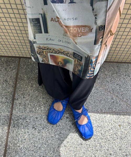 Ameri（アメリ）の「MESH RIBBON FLAT SHOES（パンプス・レディース・ブラウン/グレー/ブルー・SMALL/MEDIUM/LARGE）」の13枚目の写真