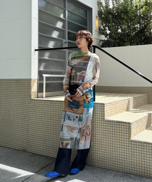 Ameri（アメリ）の「MESH RIBBON FLAT SHOES（パンプス・レディース・ブラウン/グレー/ブルー・SMALL/MEDIUM/LARGE）」の14枚目の写真