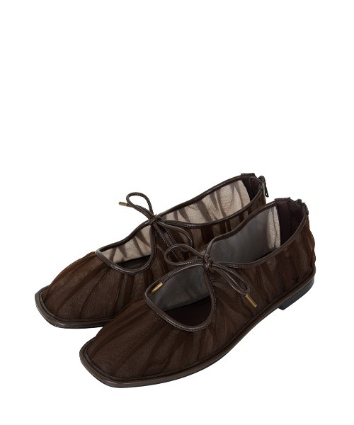 Ameri（アメリ）の「MESH RIBBON FLAT SHOES（パンプス・レディース・ブラウン/グレー/ブルー・SMALL/MEDIUM/LARGE）」の20枚目の写真