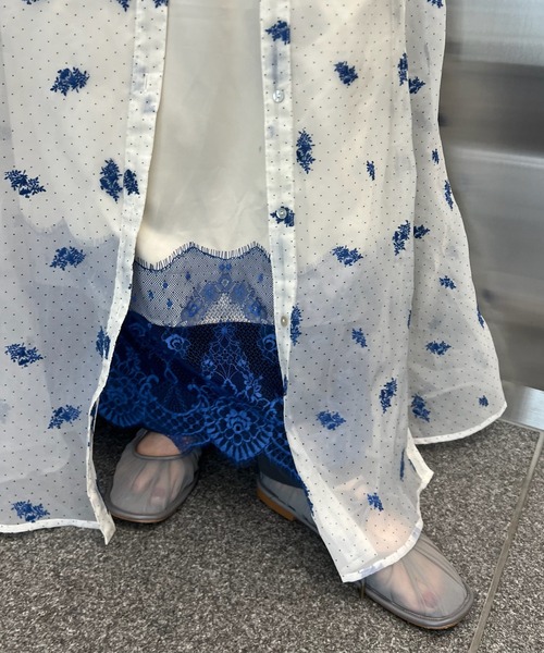 Ameri（アメリ）の「MESH RIBBON FLAT SHOES（パンプス・レディース・ブラウン/グレー/ブルー・SMALL/MEDIUM/LARGE）」の9枚目の写真