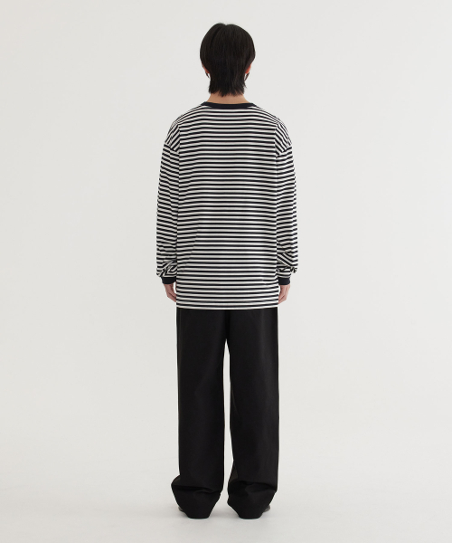 COVERNAT(カバーナット)の「ベーシックストライプロングスリーブ ブラック(Tシャツ/カットソー・レディース・その他・X-LARGE/SMALL/MEDIUM/LARGE)」の6枚目の写真